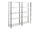 FLIP 5 niveaux element depart et suivant poteaux gris RAL7024 tablettes tubulaires gris RAL7035.webp