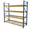 Rayonnage Mi-lourd Stow d'occasion 4 Niveaux Platelages grillagés Occasion