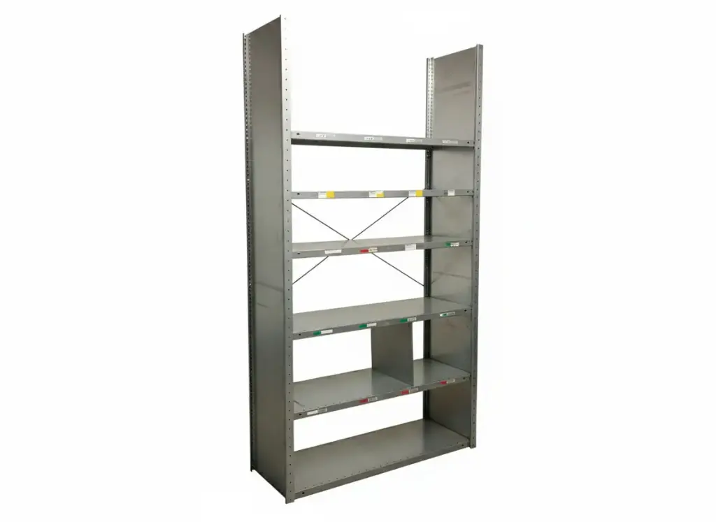 Rayonnage métallique META OCCASION  hauteur 2550 MM -  6 niveaux - Longueur 1300 MM Profondeur 450 MM