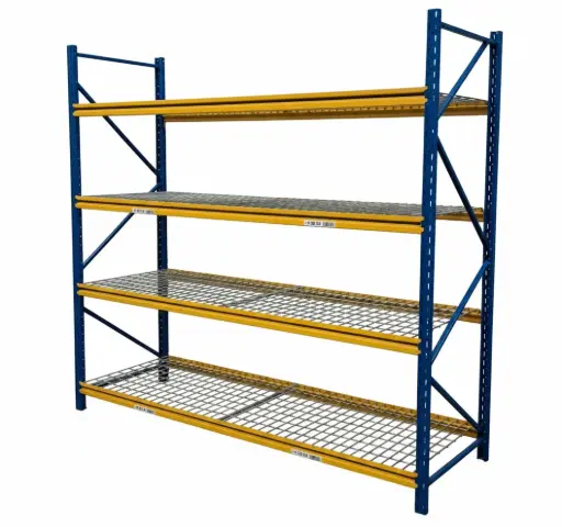 Rayonnage Mi-lourd Stow d'occasion 4 Niveaux Platelages grillagés Occasion